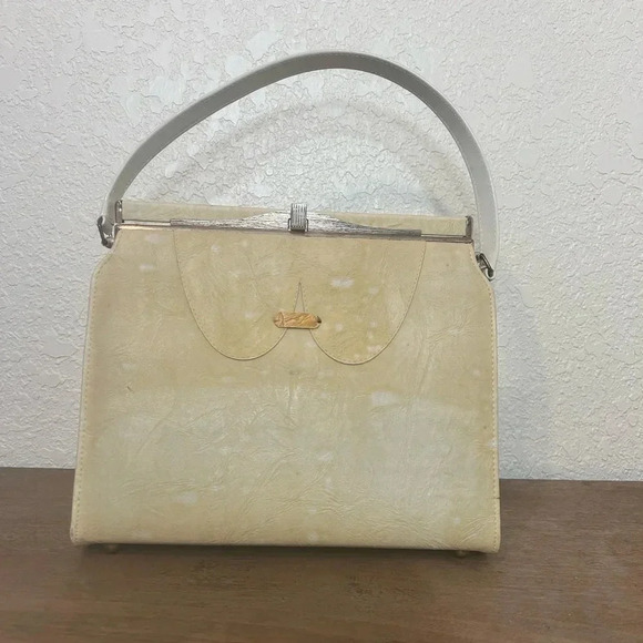 1950s An Air Step Handbag, Vintage Top Handle‎ Handbag, Vintage Pocketbook - Picture 1 of 11